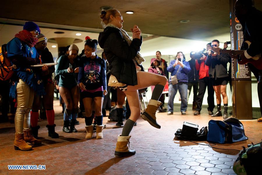 US-WASHINGTON-NO PANTS-SUBWAY  