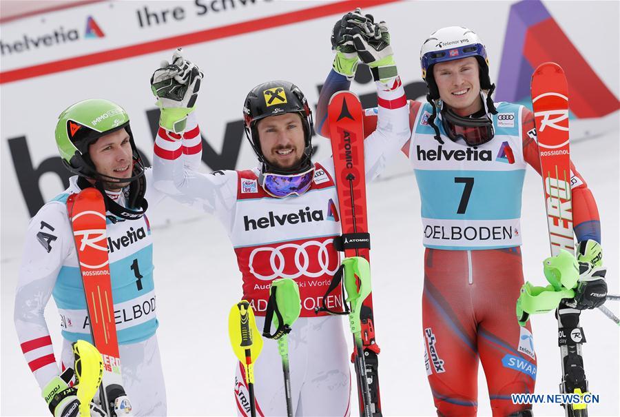 (SP)SWITZERLAND-ADELBODEN-ALPINE SKIING-FIS WORLD CUP-MEN'S SLALOM