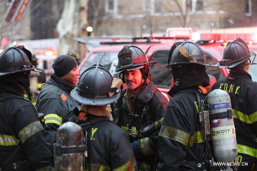 U.S.-NEW YORK-MANHATTAN APARTMENT-FIRE