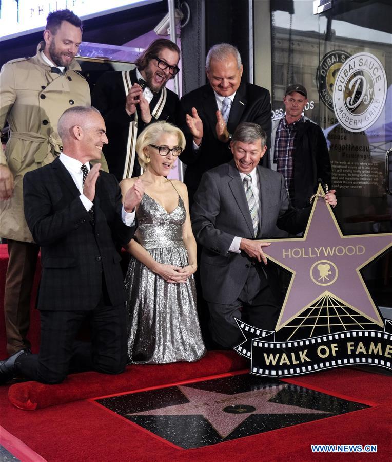 U.S.-LOS ANGELES-HOLLYWOOD WALK OF FAME-GILLIAN ANDERSON