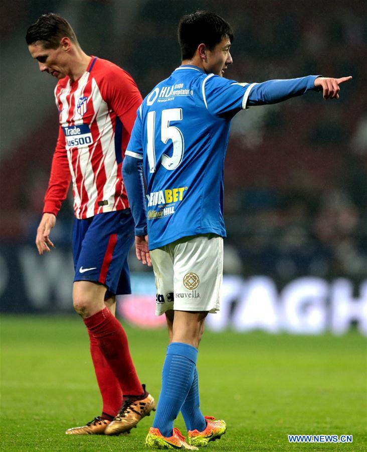 (SP)SPAIN-MADRID-SOCCER-KING'S CUP-ATLETICO MADRID VS LLEIDA