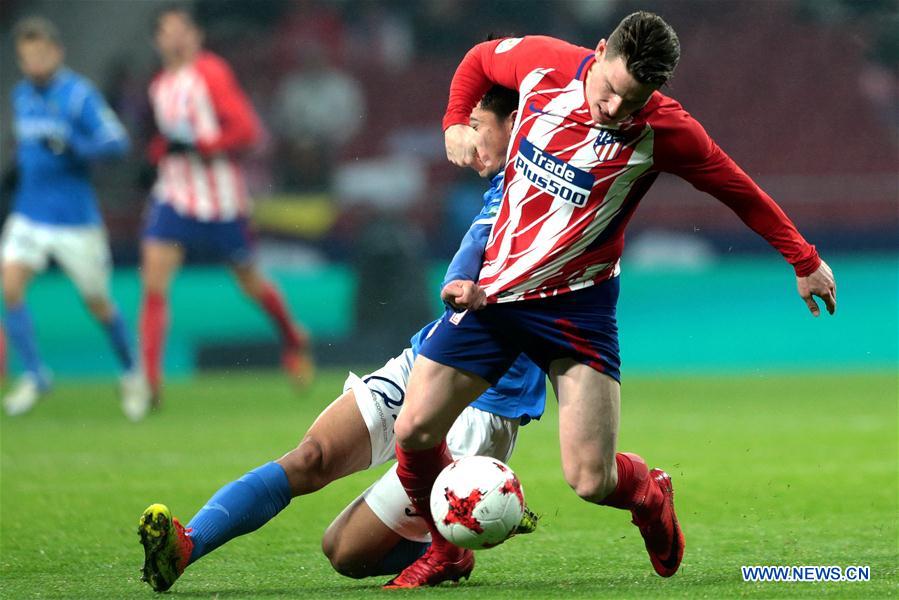 (SP)SPAIN-MADRID-SOCCER-KING'S CUP-ATLETICO MADRID VS LLEIDA
