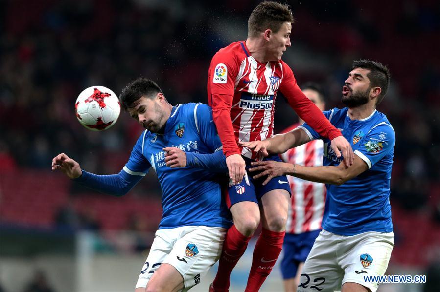 (SP)SPAIN-MADRID-SOCCER-KING'S CUP-ATLETICO MADRID VS LLEIDA