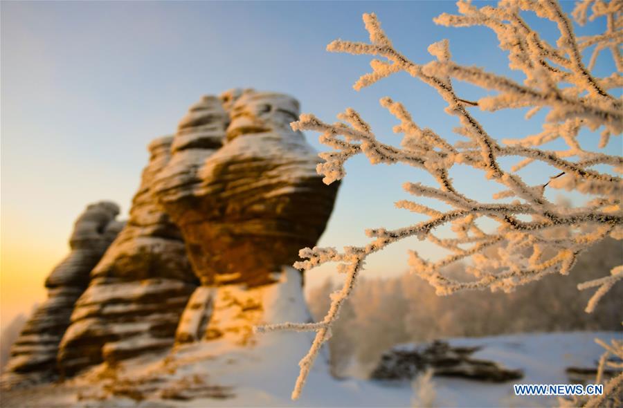 CHINA-INNER MONGOLIA-RIME SCENERY(CN)