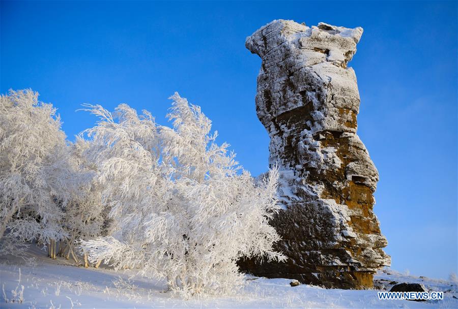 CHINA-INNER MONGOLIA-RIME SCENERY(CN)