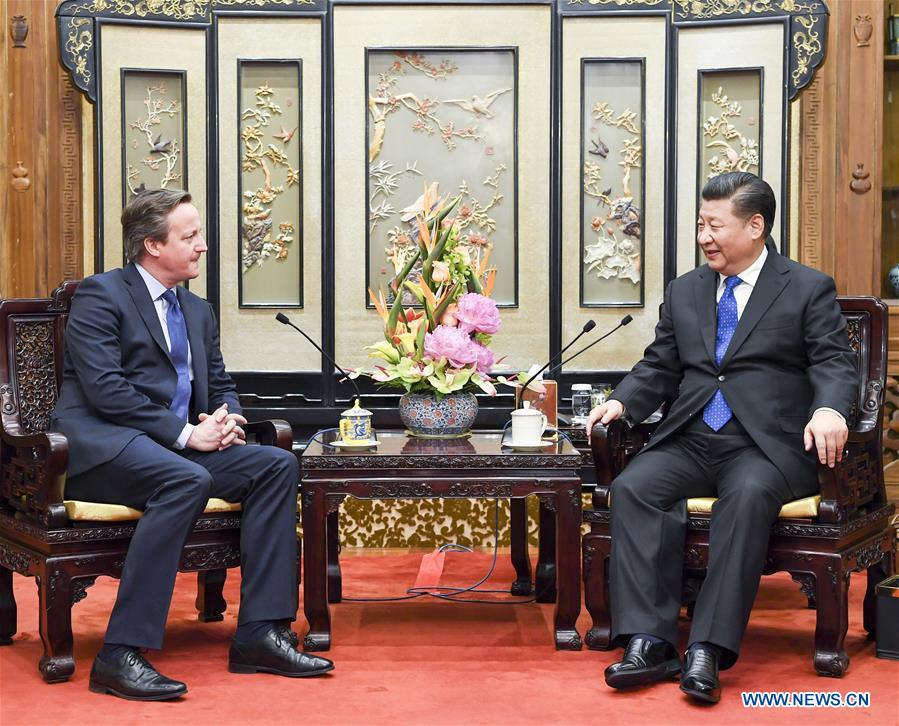 CHINA-BEIJING-XI JINPING-FORMER BRITISH PM-MEETING （CN）