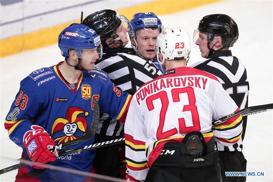 (SP)FINLAND-HELSINKI-ICE HOCKEY-KHL-KUNLUN RS VS HELSINKI JOKERIT
