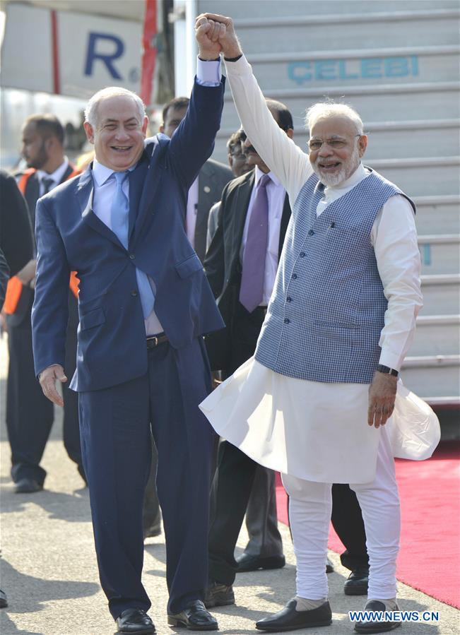 INDIA-NEW DELHI-ISRAEL-PM-VISIT