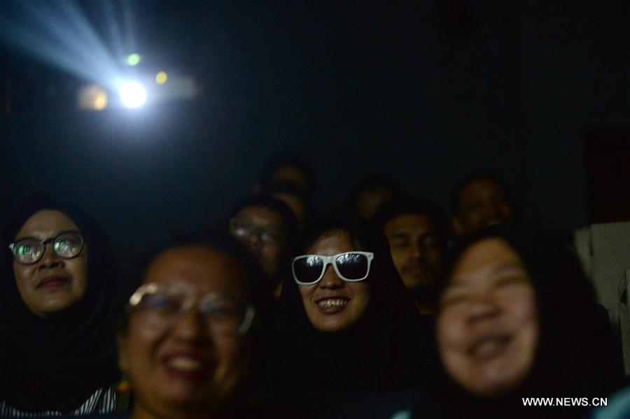 INDONESIA-JAKARTA-WATCHING MOVIE-BLIND PEOPLE