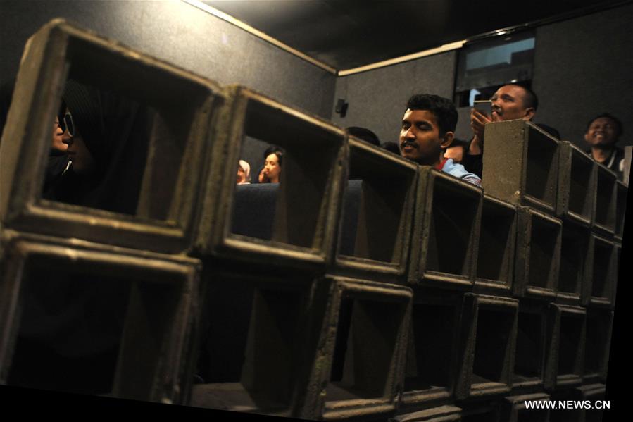 INDONESIA-JAKARTA-WATCHING MOVIE-BLIND PEOPLE