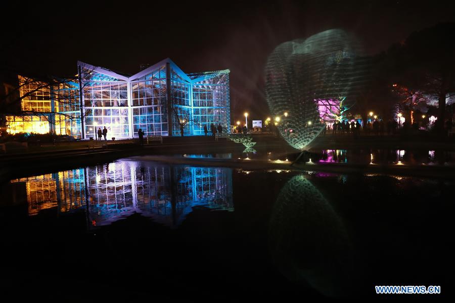 GERMANY-FRANKFURT-LIGHTS SHOW