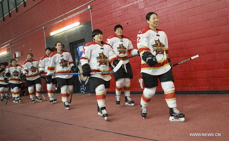 (SP)CANADA-TORONTO-HOCKEY-CWHL-CHINESE KUNLUN RED STAR