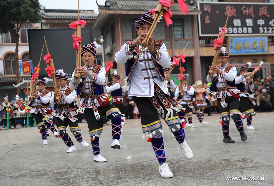 #CHINA-GUANGXI-RONGSHUI-MIAO ETHNIC GROUP-NEW YEAR (CN)