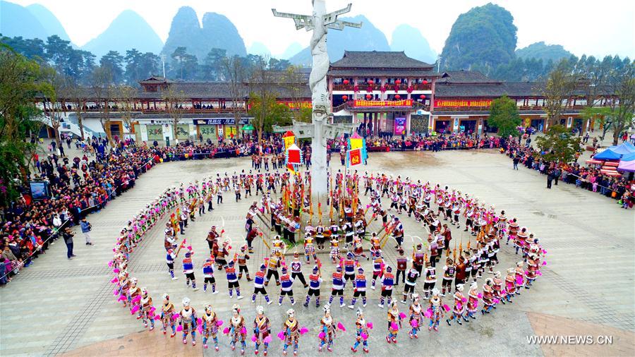 #CHINA-GUANGXI-RONGSHUI-MIAO ETHNIC GROUP-NEW YEAR (CN)