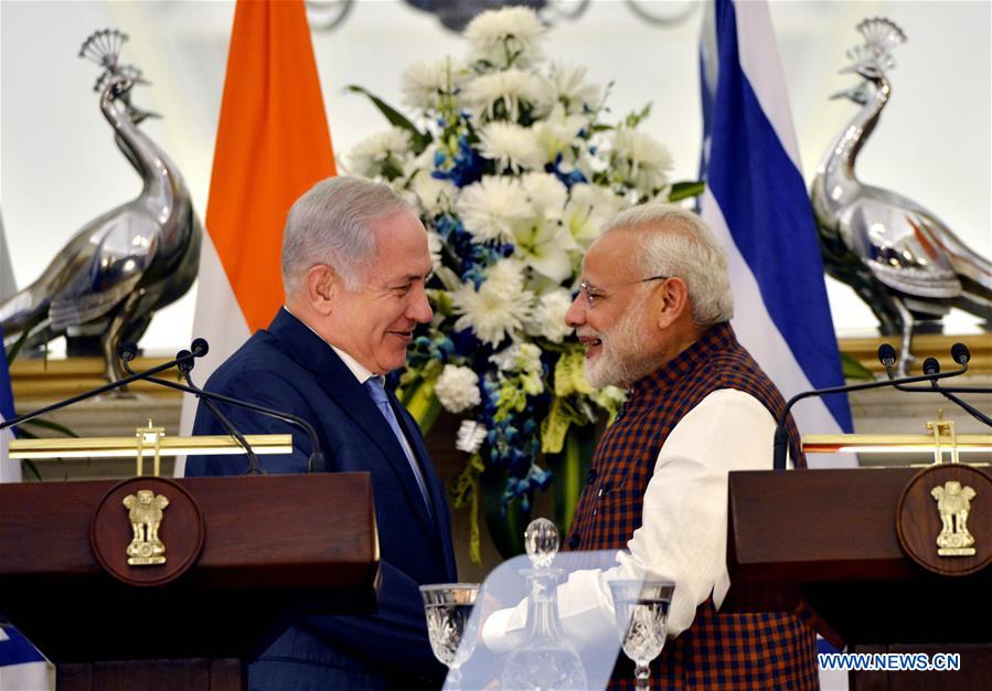 INDIA-NEW DELHI-ISRAEL-PRESS CONFERENCE