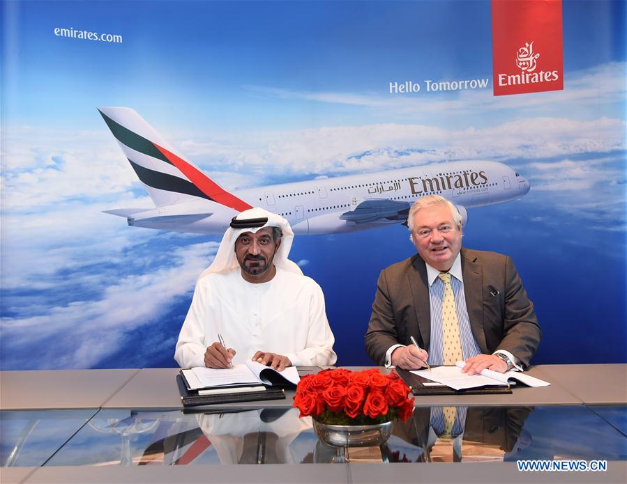UAE-DUBAI-EMIRATES AIRLINE-AIRBUS A380-PURCHASE