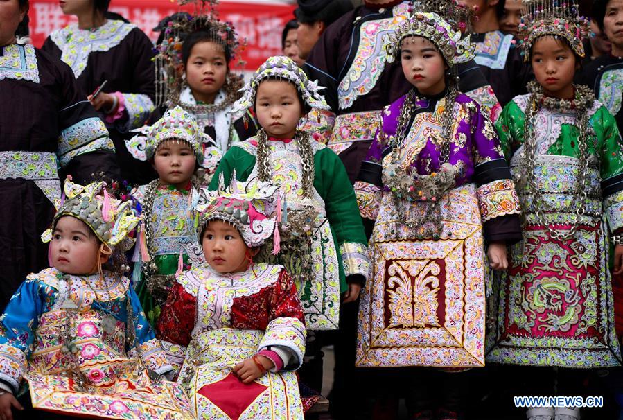 #CHINA-GUIZHOU-DONG ETHNIC GROUP-CHILDREN-HAT(CN)