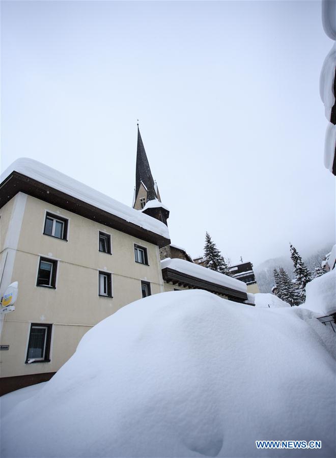 SWITZERLAND-DAVOS-WEF-SNOW