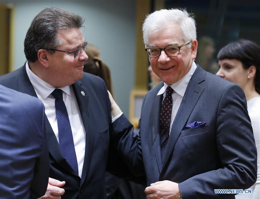 BELGIUM-BRUSSELS-EU-FOREIGN MINISTERS-MEETING