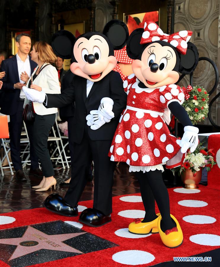 U.S.-LOS ANGELES-HOLLYWOOD WALK OF FAME-MINNIE MOUSE
