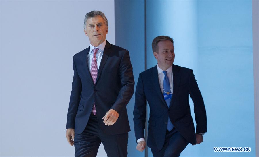 SWITZERLAND-DAVOS-WEF ANNUAL MEETING-ARGENTINA-PRESIDENT