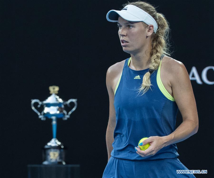 tilfredshed fiber dragt Simona Halep vs. Caroline Wozniacki at Australian Open women's singles  final - Xinhua | English.news.cn