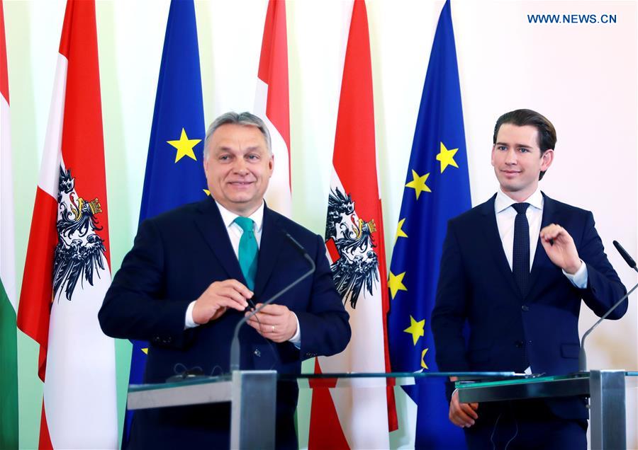 AUSTRIA-VIENNA-AUSTRIAN AND HUNGARIAN LEADERS-ILLEGAL MIGRATION-DISCUSSIONS
