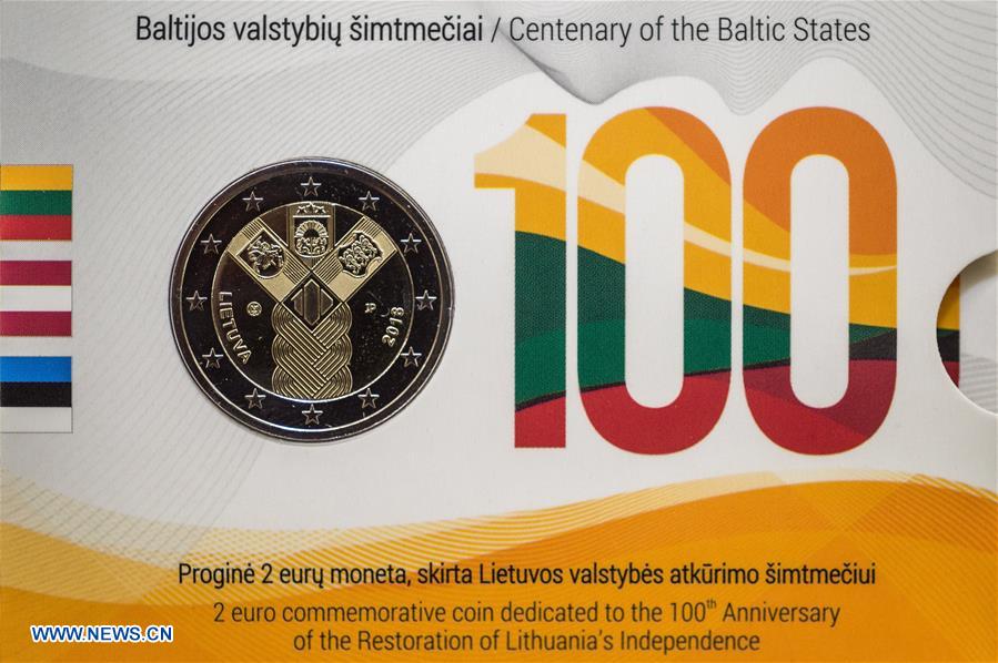 LITHUANIA-VILNIUS-BALTIC STATES-INDEPENDENCE-COMMEMORATIVE COIN