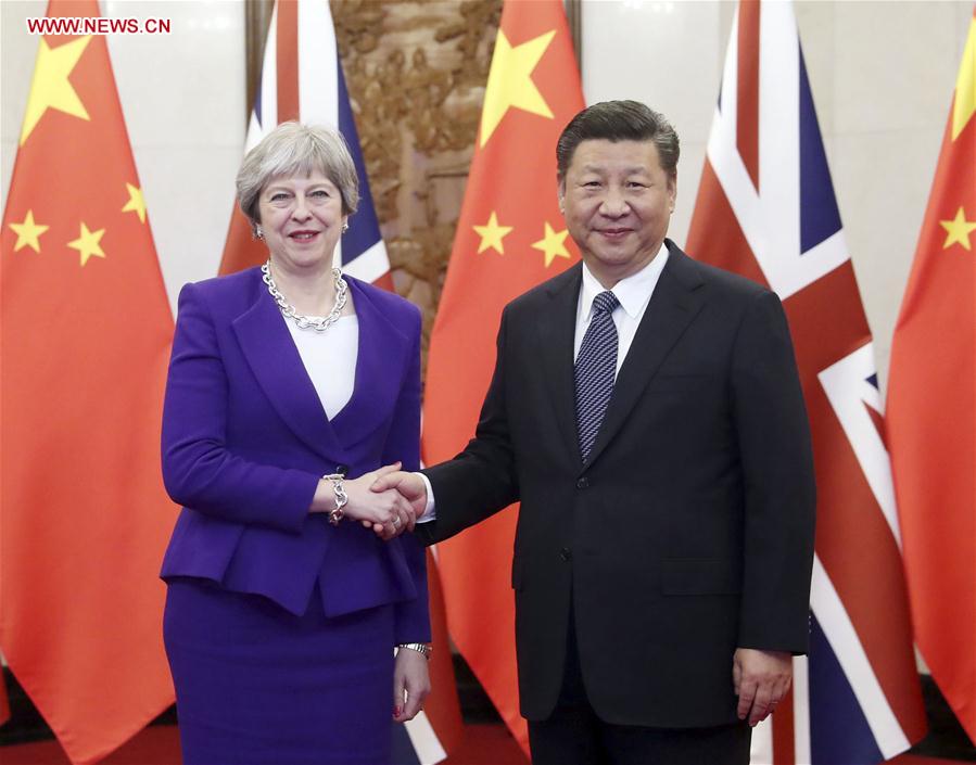 CHINA-BEIJING-XI JINPING-BRITISH PM-MEET (CN)