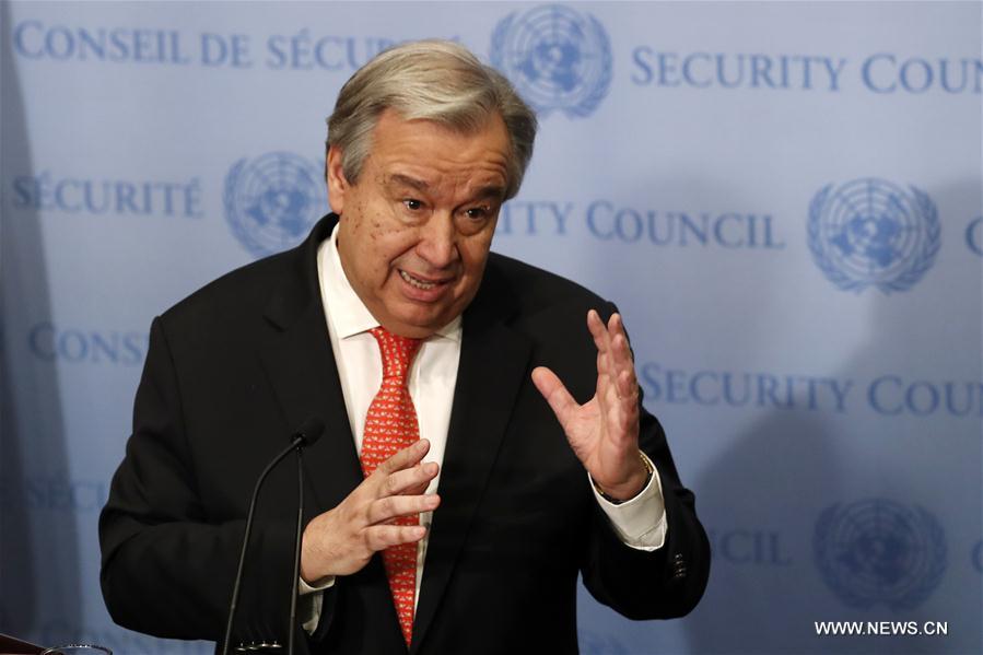 UN-SECRETARY-GENERAL-GUTERRES-PRESS ENCOUNTER