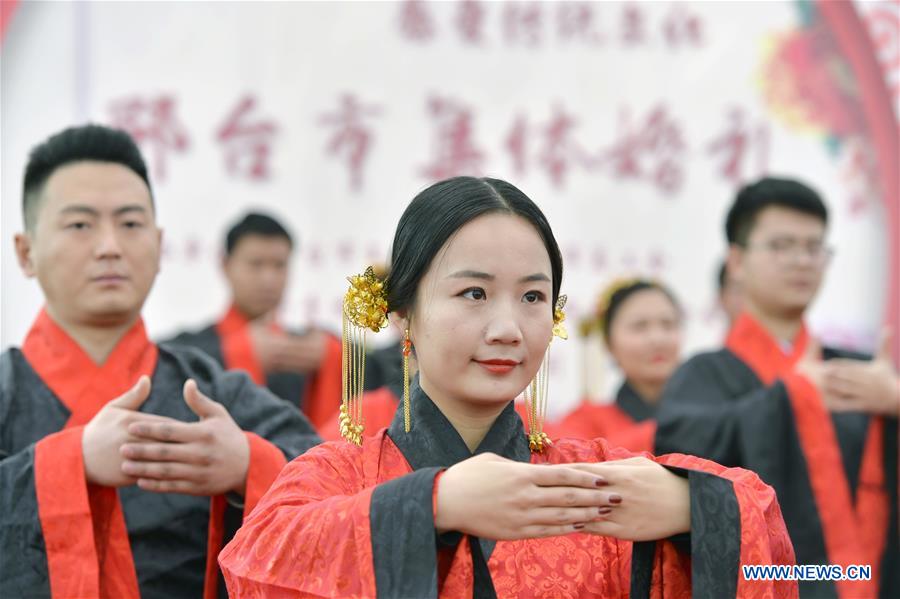 CHINA-HEBEI-GROUP WEDDING-HAN-STYLE (CN)