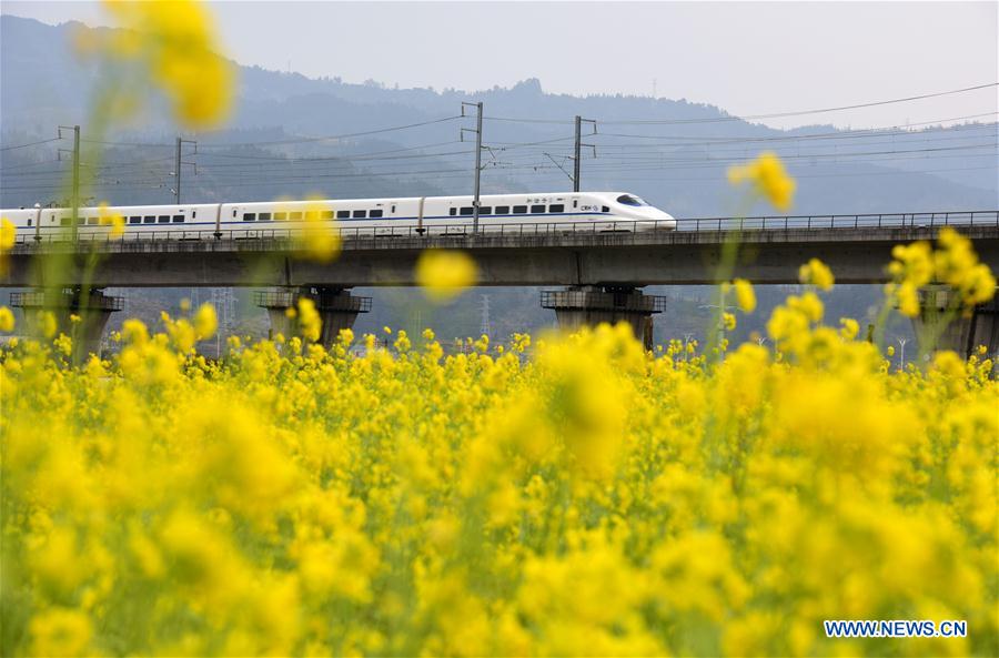#CHINA-BEGINNING OF SPRING-BULLET TRAIN (CN)