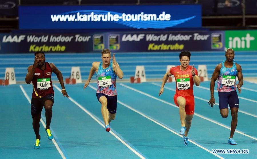 (SP)GERMANY-KARLSRUHE-IAAF WORLD INDOOR TOUR-MEN'S 60M