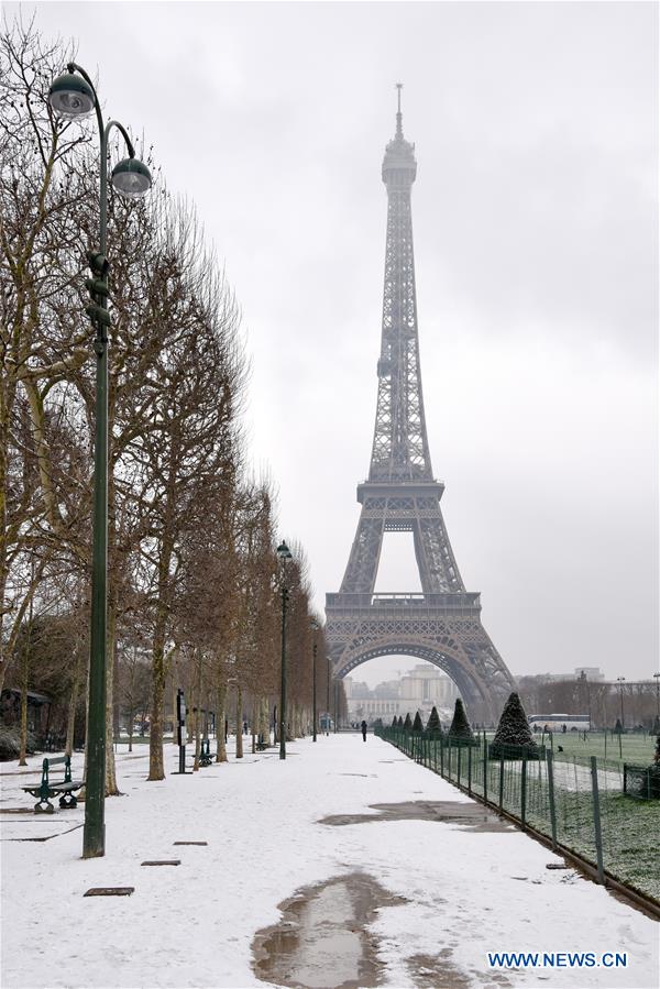 FRANCE-PARIS-SNOW-ORANGE ALERT