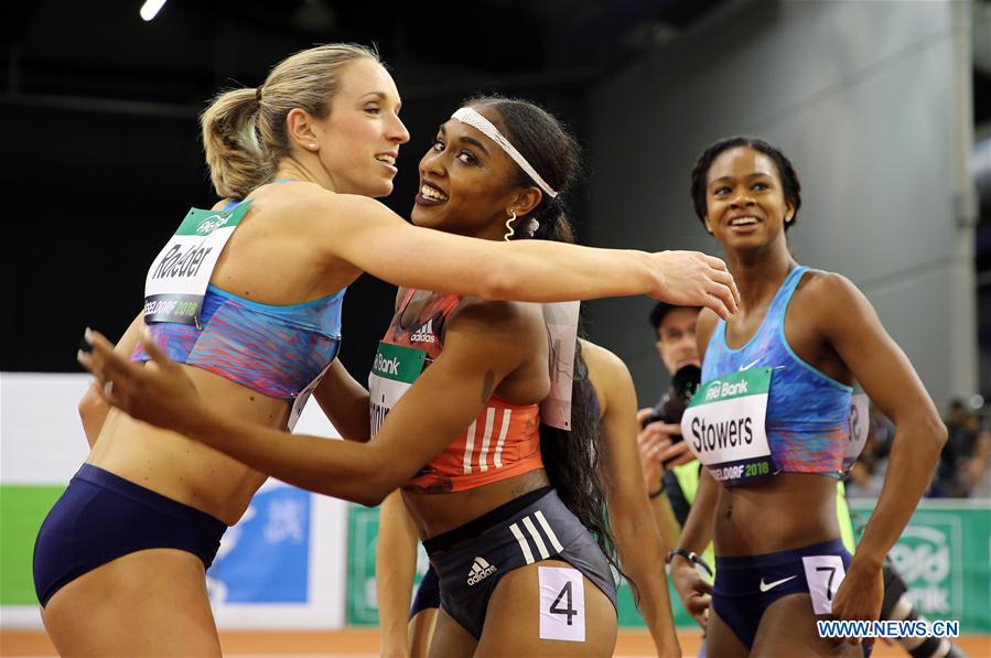 (SP)GERMANY-DUSSELDORF-IAAF WORLD INDOOR TOUR-WOMEN'S 60M HURDLES