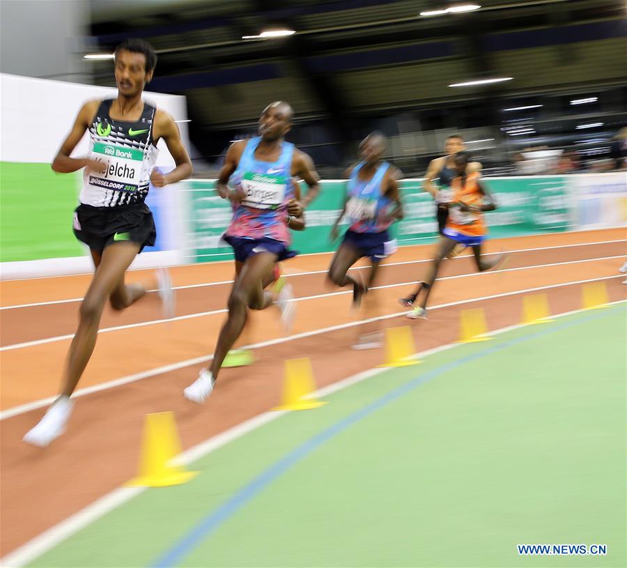 (SP)GERMANY-DUSSELDORF-IAAF WORLD INDOOR TOUR-MEN'S 3000M
