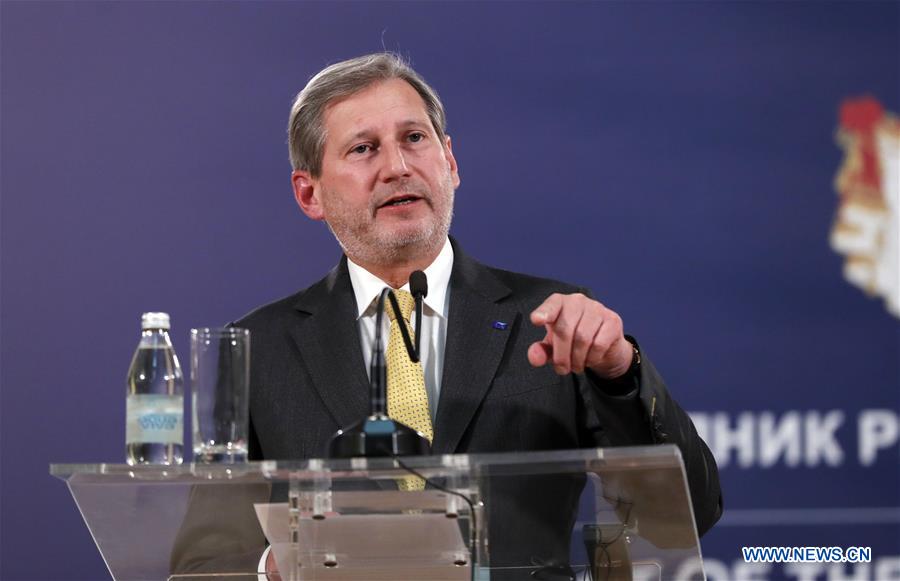 SERBIA-BELGRADE-PRESIDENT-EU COMMISSIONER-MEETING