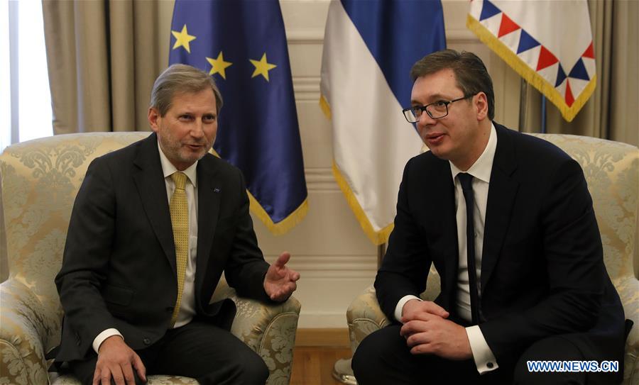 SERBIA-BELGRADE-PRESIDENT-EU COMMISSIONER-MEETING