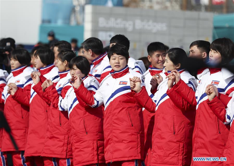(SP)OLY-SOUTH KOREA-PYEONGCHANG-TEAM WELCOME CEREMONY-DPRK
