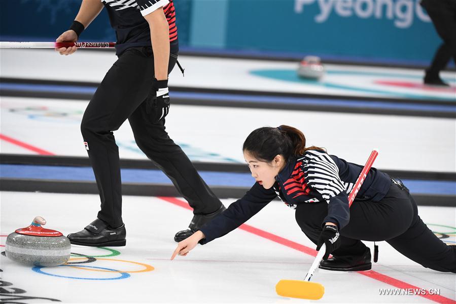 China nip South Korea for first win in PyeongChang Games curling mixed