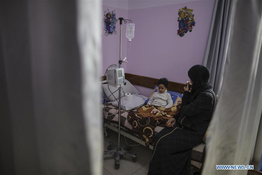 MIDEAST-GAZA CITY-HOSPITAL-CANCER-MEDICAL SUPPLIES-SHORTAGE