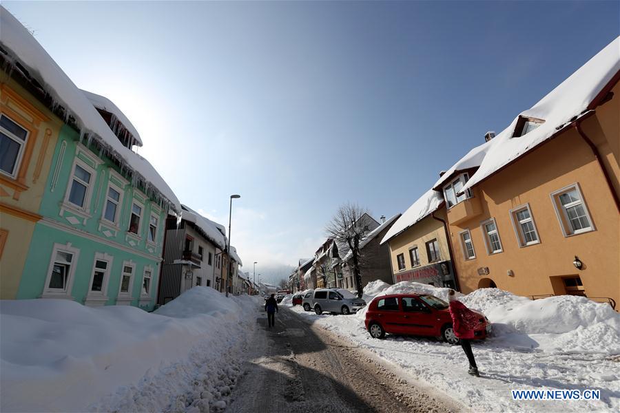 CROATIA-DELNICE-WEATHER-SNOW