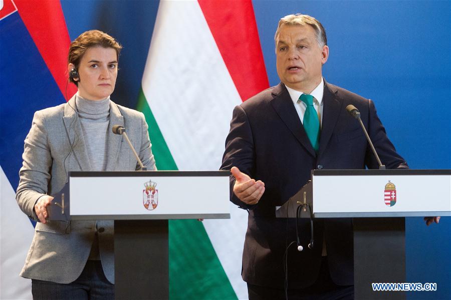 HUNGARY-BUDAPEST-SERBIA-HUNGARY-PM-PRESS CONFERENCE