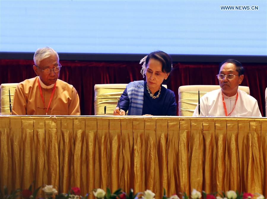 MYANMAR-NAY PYI TAW-NATIONWIDE CEASEFIRE ACCORD-SIGNING CEREMONY
