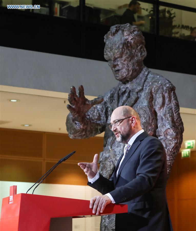 GERMANY-BERLIN-SPD-SCHULZ-RESIGNATION