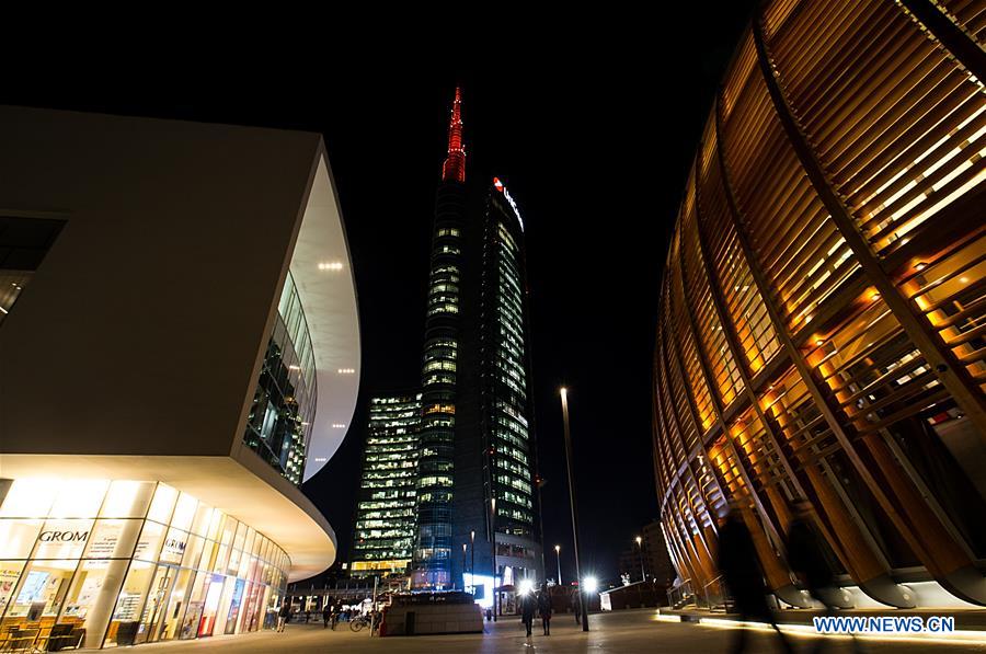 ITALY-MILAN-CHINESE NEW YEAR-UNICREDIT TOWER-LIGHTING