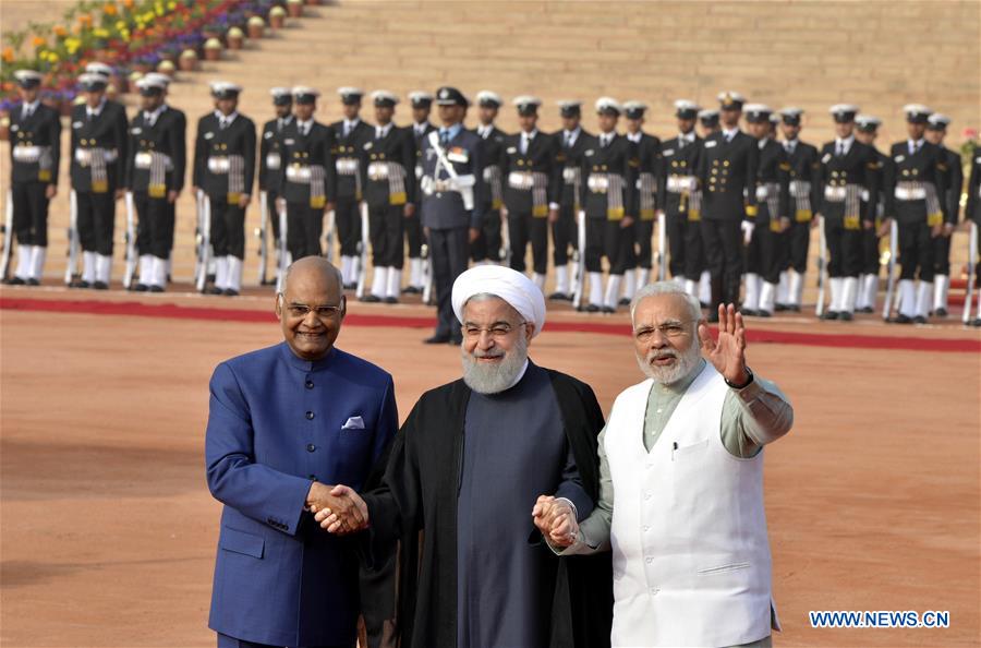 INDIA-NEW DELHI-IRAN-PRESIDENT-VISIT