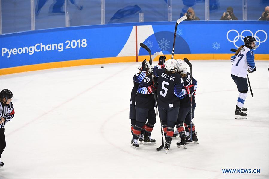 (SP)OLY-SOUTH KOREA-PYEONGCHANG-ICE HOCKEY-USA VS FIN