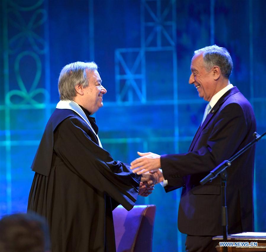PORTUGAL-LISBON-UN-GUTERRES-HONORARY DEGREE