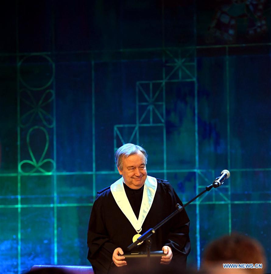 PORTUGAL-LISBON-UN-GUTERRES-HONORARY DEGREE